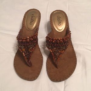 Never worn - Rialto beaded heeled sandals.